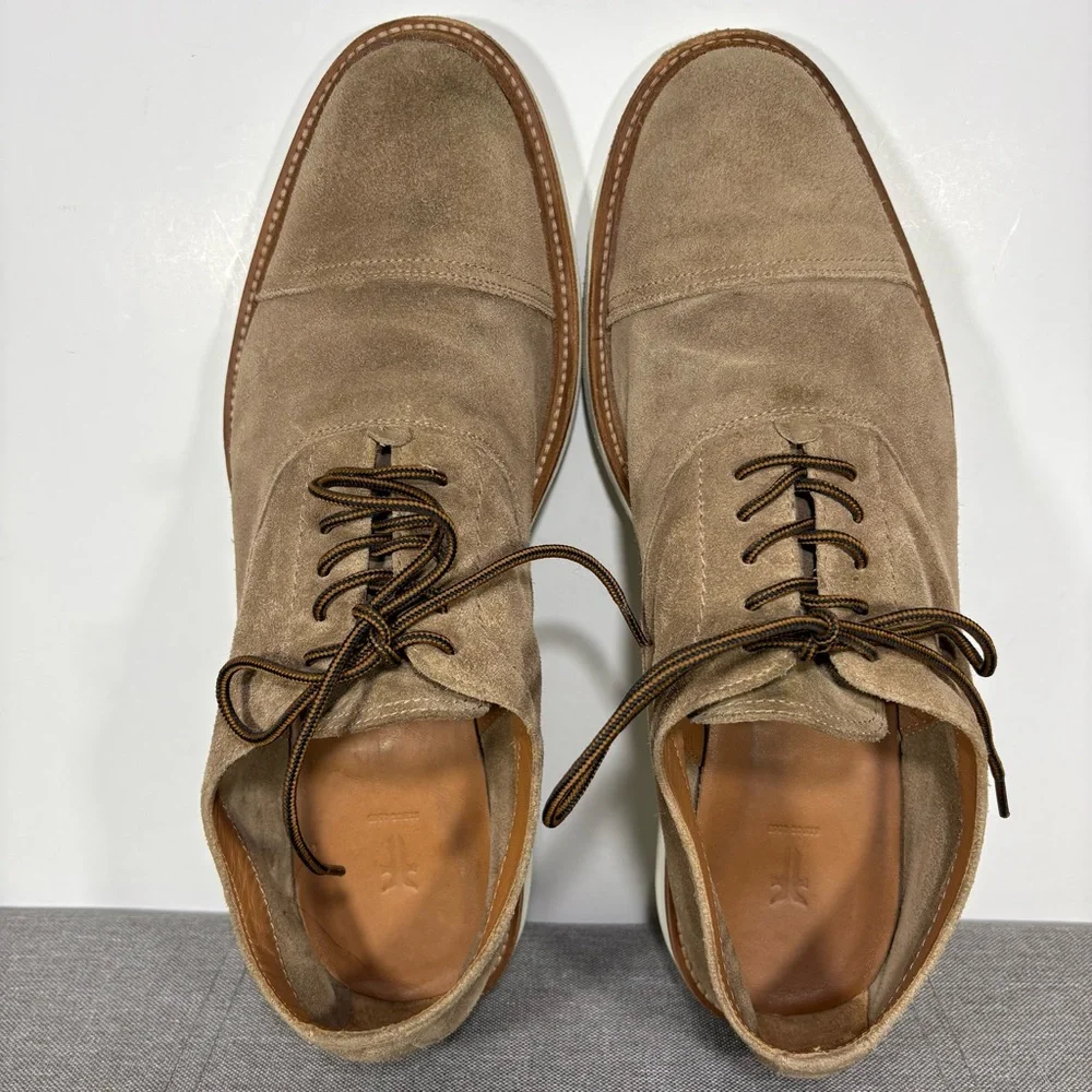 Frye Suede Cap-Toe Lace Up Sneaker Shoe- men’s 13